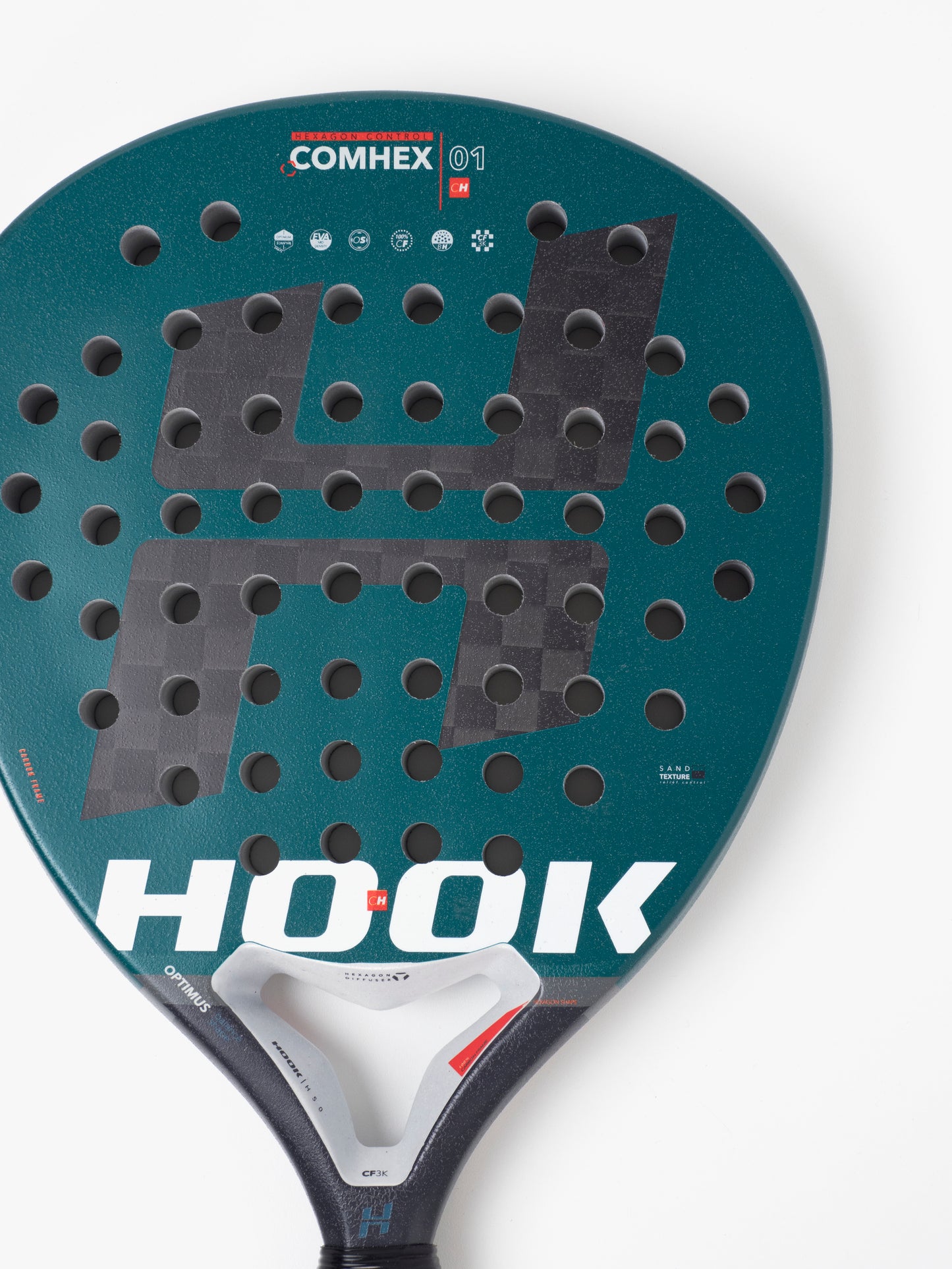 HOOK PADEL RACKET - COMHEX CONTROL (GREEN)