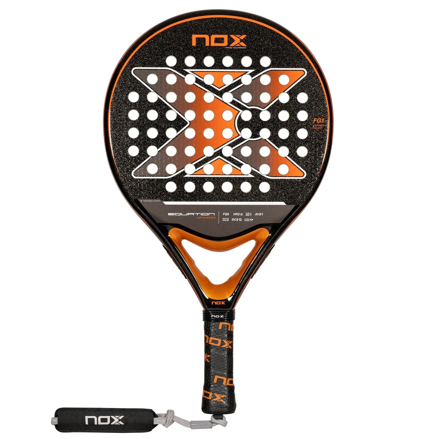 Padel Racket NOX Hong Kong Black Orange