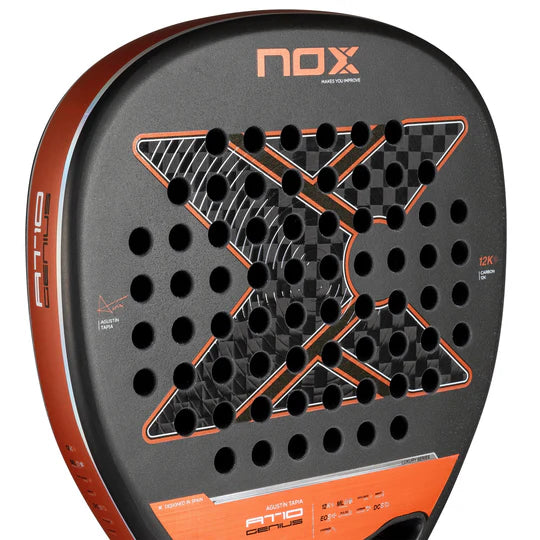 NOX PADEL RACKET - AT10 Luxury GENIUS ATTACK 12K 2025 by Agustin Tapia