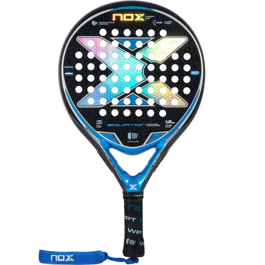 NOX Padel Racket, round shape in color blue